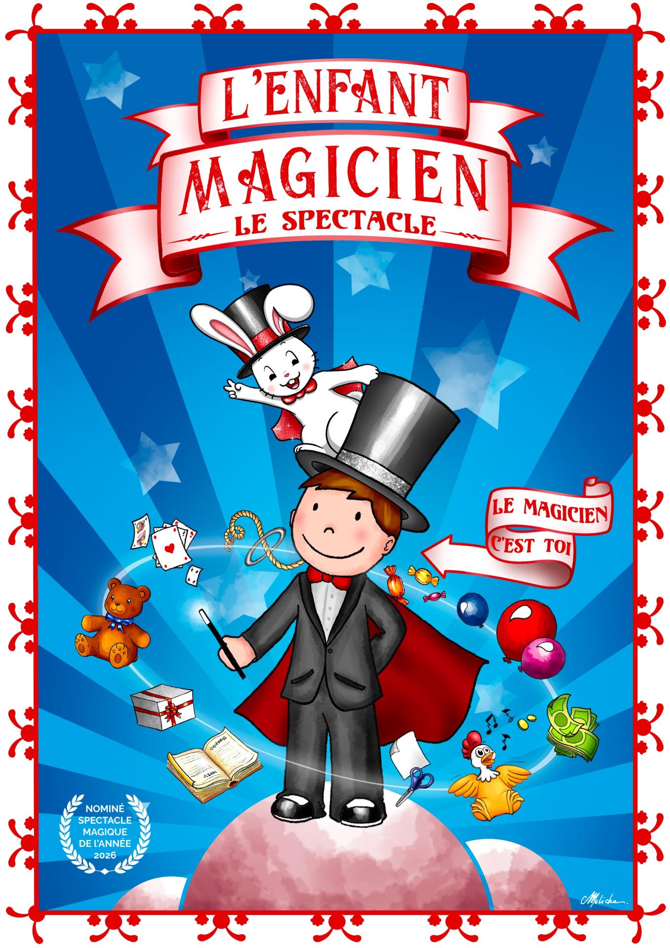 Affiche l enfant magicien franc ois maj mars 2026